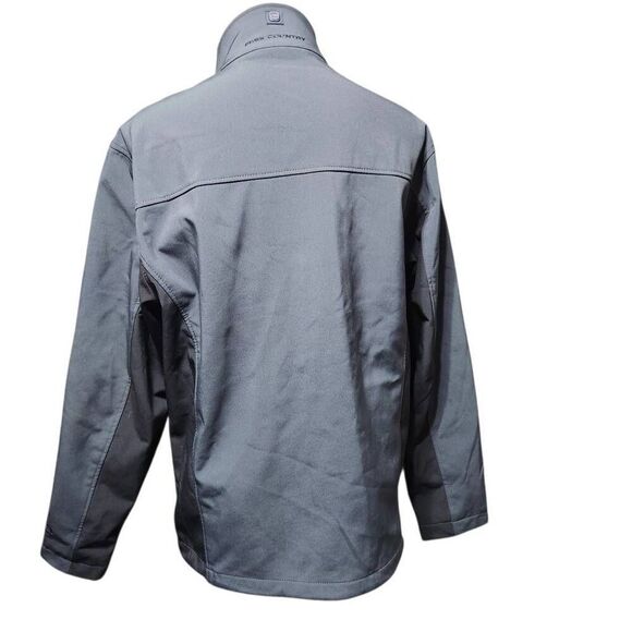 Free Country water resistant jacket gray black zip pockets Large - Picture 6 of 12